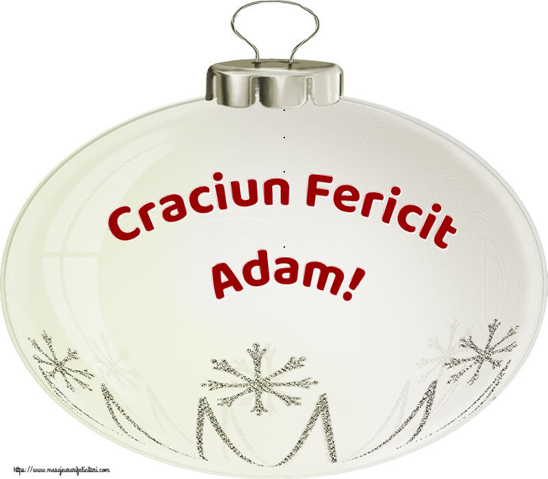 Felicitari de Craciun - Craciun Fericit Adam!