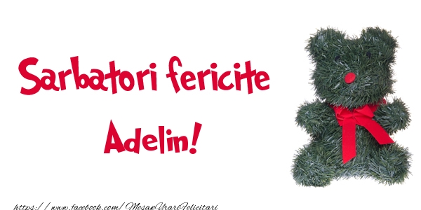 Felicitari de Craciun - Ursuleti | Sarbatori fericite Adelin!