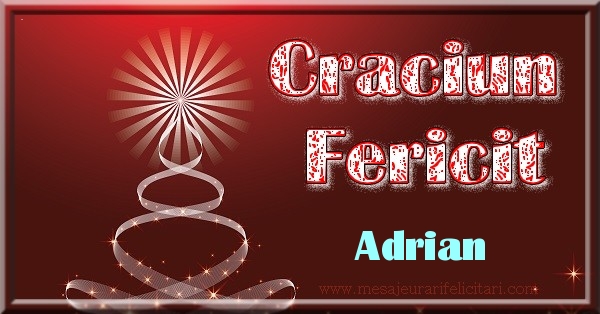 Felicitari de Craciun - Craciun Fericit Adrian
