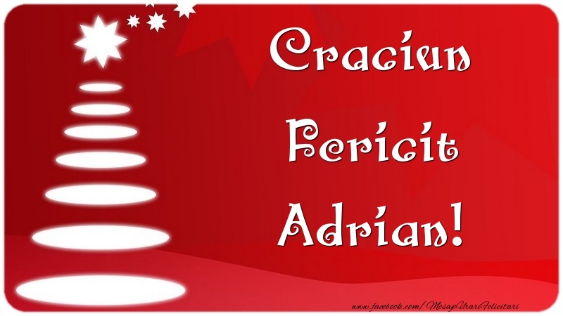 Felicitari de Craciun - Craciun Fericit Adrian
