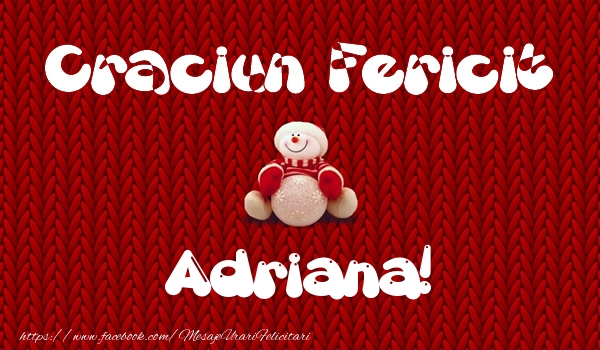  Felicitari de Craciun - ⛄ Om De Zapada | Craciun Fericit Adriana!