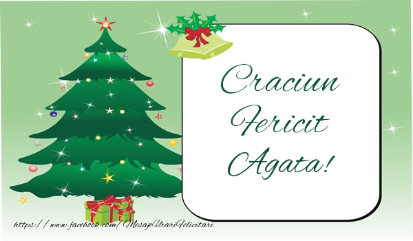Felicitari de Craciun - Brazi | Craciun Fericit Agata!