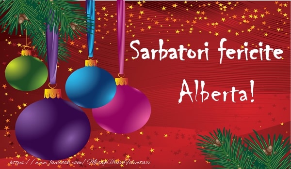 Felicitari de Craciun - Sarbatori fericite Alberta!
