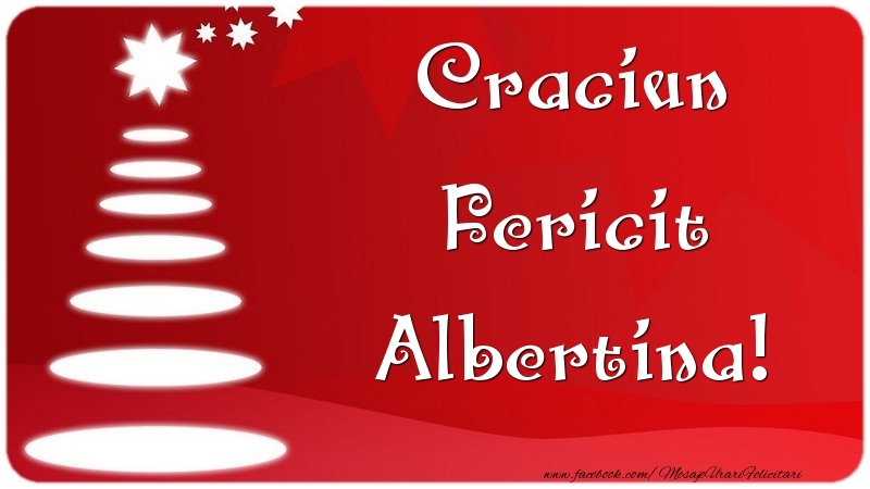 Felicitari de Craciun - Craciun Fericit Albertina
