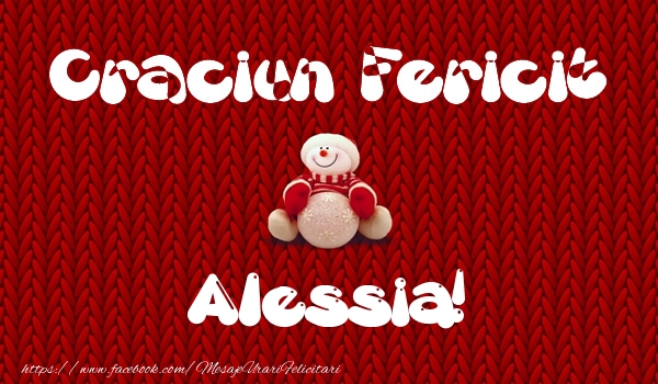 Felicitari de Craciun - ⛄ Om De Zapada | Craciun Fericit Alessia!