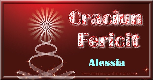Felicitari de Craciun - Brazi | Craciun Fericit Alessia