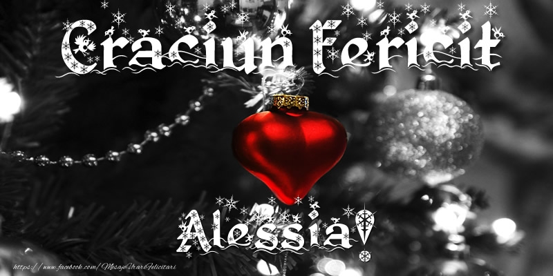 Felicitari de Craciun - Globuri | Craciun Fericit Alessia!