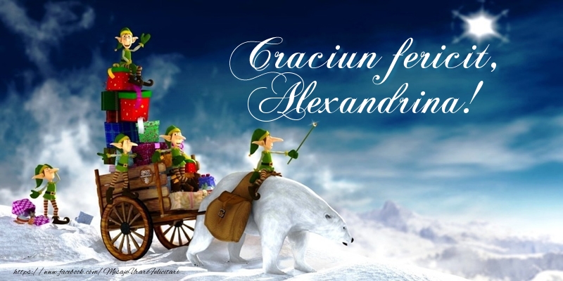 Felicitari de Craciun - Craciun fericit, Alexandrina!