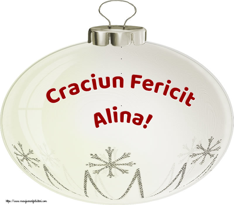 Felicitari de Craciun - Craciun Fericit Alina!