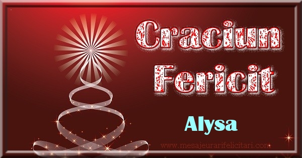 Felicitari de Craciun - Craciun Fericit Alysa