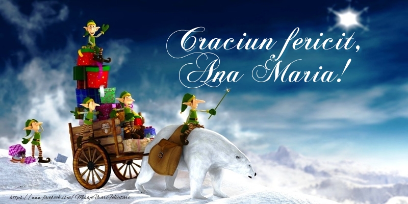 Felicitari de Craciun - Peisaje De Iarna | Craciun fericit, Ana Maria!