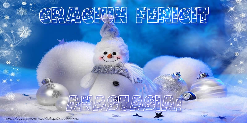 Felicitari de Craciun - ⛄ Om De Zapada & Peisaje De Iarna | Craciun fericit Anastasia!