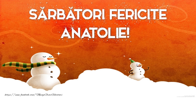Felicitari de Craciun - Sărbători Fericite Anatolie!