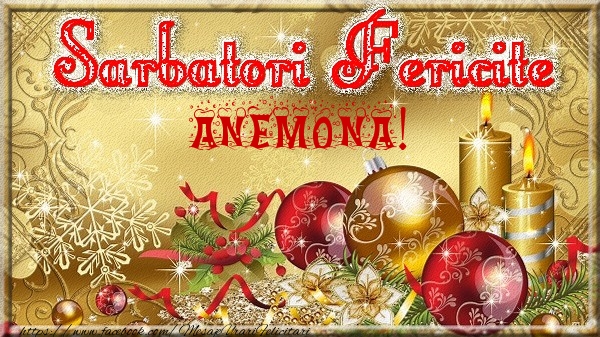 Felicitari de Craciun - Globuri | Sarbatori fericite Anemona!