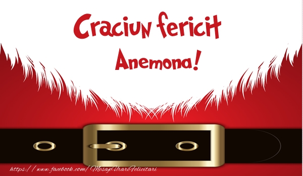 Felicitari de Craciun - Craciun Fericit Anemona!