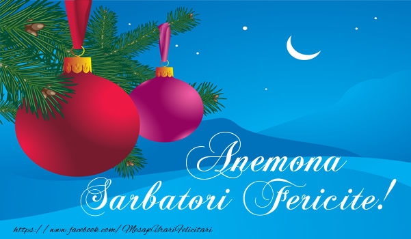 Felicitari de Craciun - Anemona Sarbatori fericite!