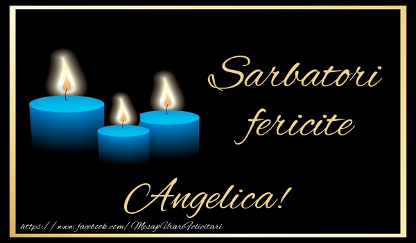 Felicitari de Craciun - Sarbatori fericite Angelica!