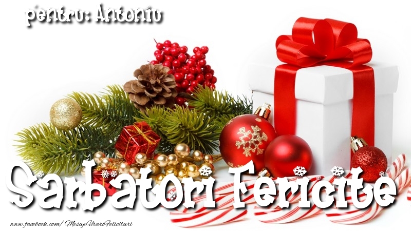 Felicitari de Craciun - Sarbatori Fericite Antoniu