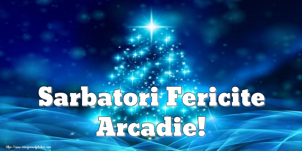 Felicitari de Craciun - Sarbatori Fericite Arcadie!