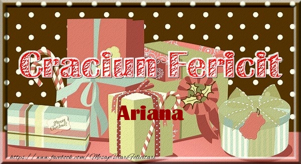Felicitari de Craciun - Craciun Fericit Ariana
