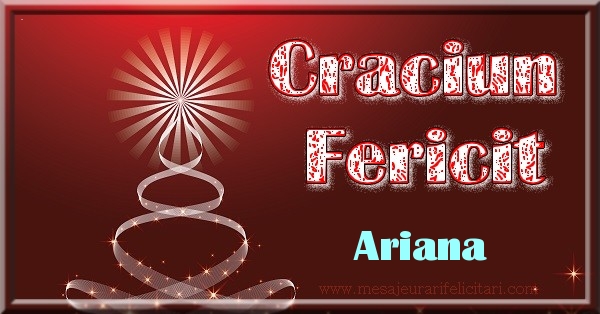 Felicitari de Craciun - Brazi | Craciun Fericit Ariana