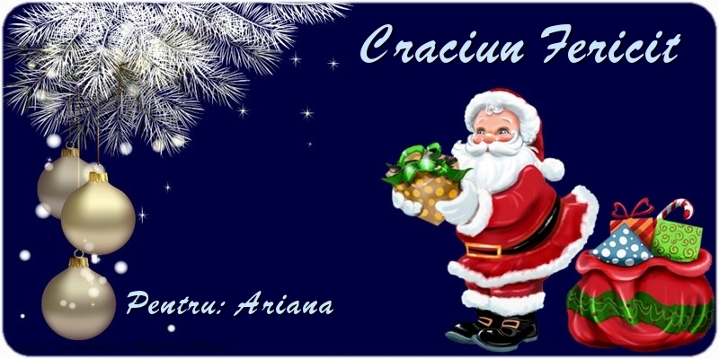 Felicitari de Craciun - Craciun Fericit Ariana