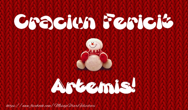 Felicitari de Craciun - ⛄ Om De Zapada | Craciun Fericit Artemis!