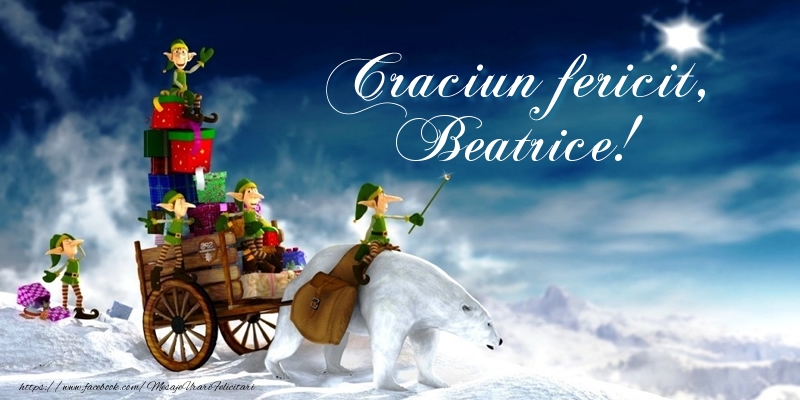 Felicitari de Craciun - Craciun fericit, Beatrice!