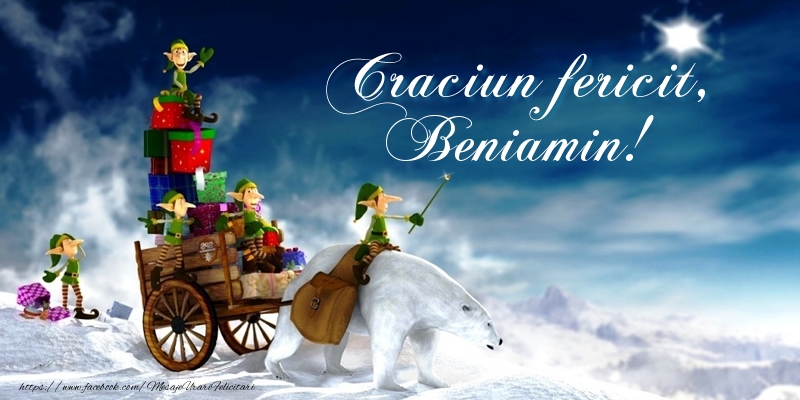 Felicitari de Craciun - Craciun fericit, Beniamin!