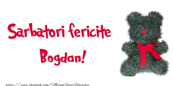 Felicitari de Craciun - Ursuleti | Sarbatori fericite Bogdan!
