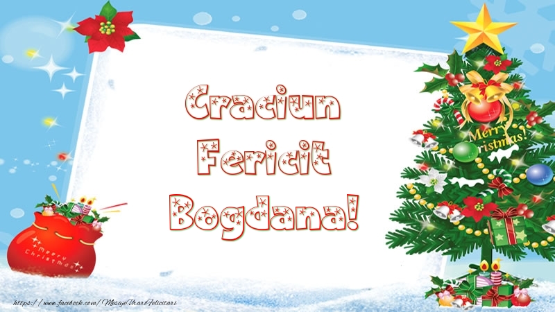 Felicitari de Craciun - Brazi | Craciun Fericit Bogdana!