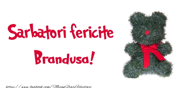 Felicitari de Craciun - Ursuleti | Sarbatori fericite Brandusa!