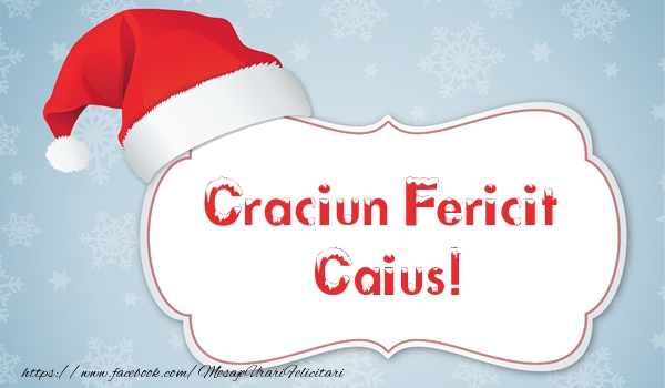 Felicitari de Craciun - Craciun Fericit Caius!
