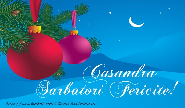 Felicitari de Craciun - Globuri | Casandra Sarbatori fericite!