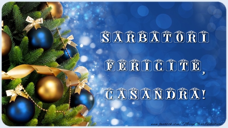 Felicitari de Craciun - Sarbatori Fericite, Casandra