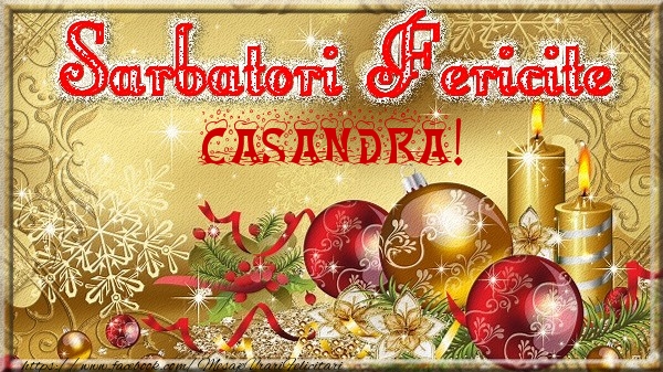 Felicitari de Craciun - Globuri | Sarbatori fericite Casandra!