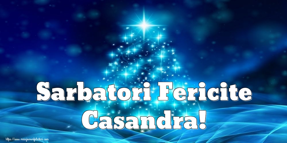 Felicitari de Craciun - Sarbatori Fericite Casandra!