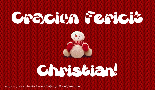 Felicitari de Craciun - ⛄ Om De Zapada | Craciun Fericit Christian!