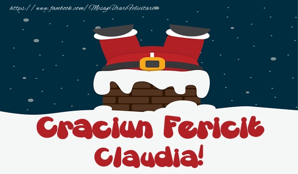 Felicitari de Craciun - Mos Craciun | Craciun Fericit Claudia!