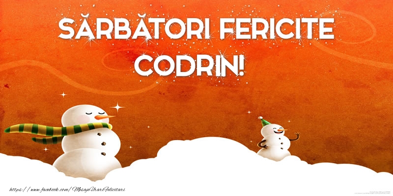 Felicitari de Craciun - Sărbători Fericite Codrin!