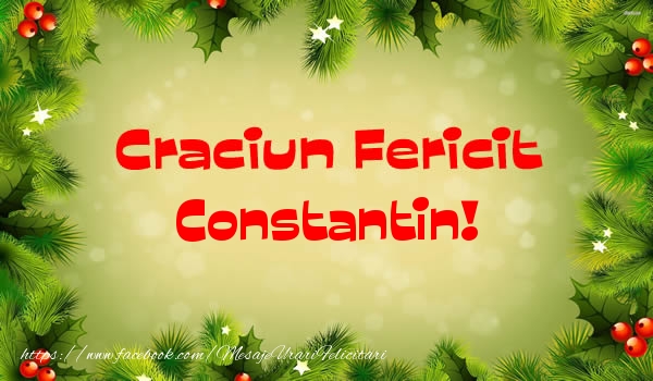 Felicitari de Craciun - Brazi | Craciun Fericit Constantin!