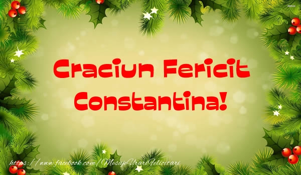 Felicitari de Craciun - Craciun Fericit Constantina!