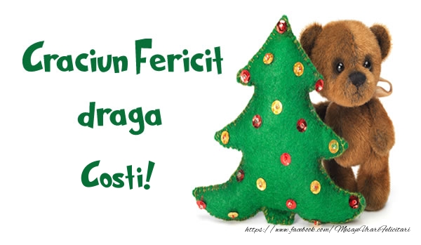 Felicitari de Craciun - Craciun Fericit draga Costi!