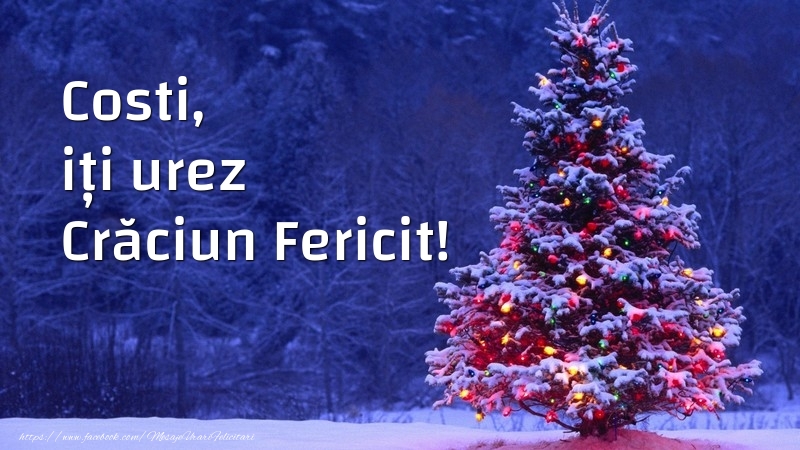 Felicitari de Craciun - Brazi | Costi, iți urez Crăciun Fericit!