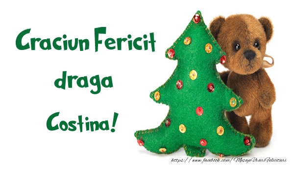 Felicitari de Craciun - Craciun Fericit draga Costina!