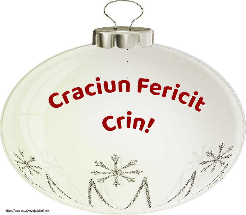 Felicitari de Craciun - Craciun Fericit Crin!