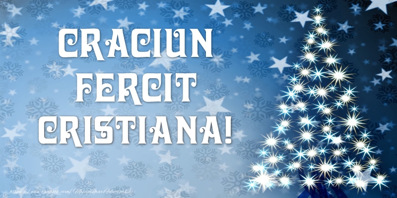 Felicitari de Craciun - Craciun Fericit Cristiana!