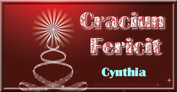 Felicitari de Craciun - Craciun Fericit Cynthia