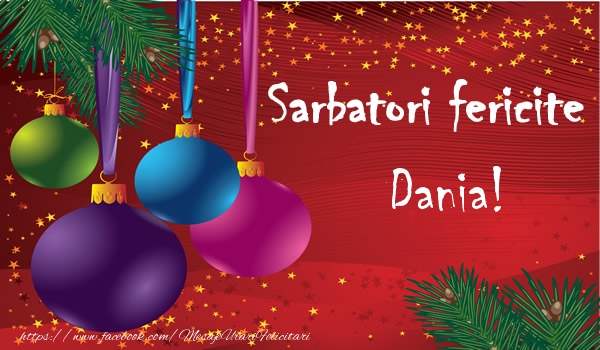 Felicitari de Craciun - Globuri | Sarbatori fericite Dania!