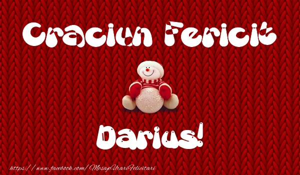 Felicitari de Craciun - ⛄ Om De Zapada | Craciun Fericit Darius!